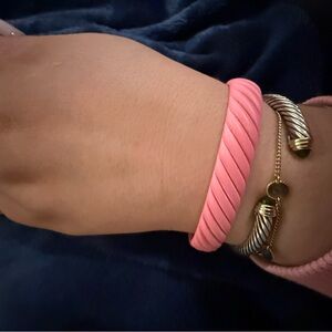 David Yurman Pink Rubber Bracelet